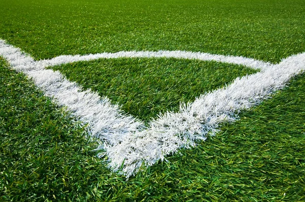 Corner of a soccer field — Stock Photo, Image