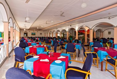Restoranın içinde.