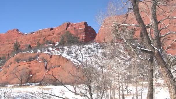 Vörös szikla kanyon — Stock videók