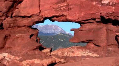 Siyam ikizleri kaya oluşumu aracılığıyla Pikes peak Dağı