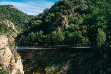 İspanya 'daki Congost de Montrebei vadisinde yaz mevsimi. Yüksek kalite fotoğraf