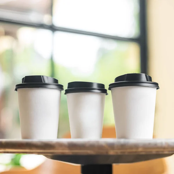 Mockup Take Away Coffee Cup Empty Blank Copy Space Design — Stock Photo, Image