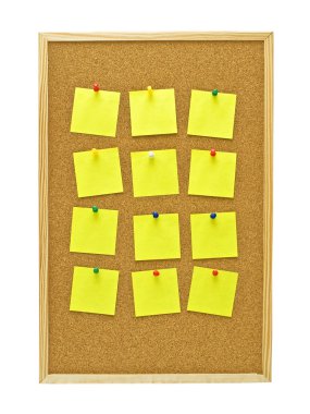 Office mantar pano sarı ile posta o notlar