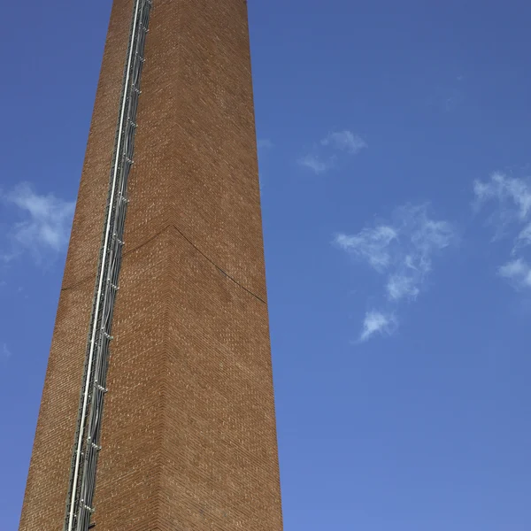 Brick industrial chimney — Stock Photo, Image