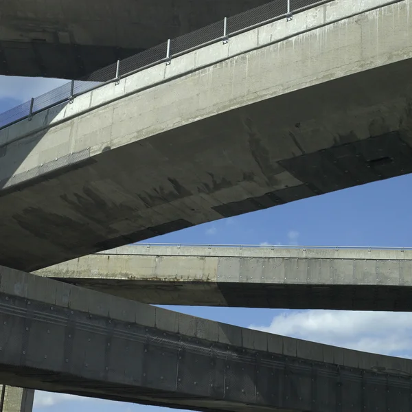 Viaductos de carreteras de hormigón — Foto de Stock