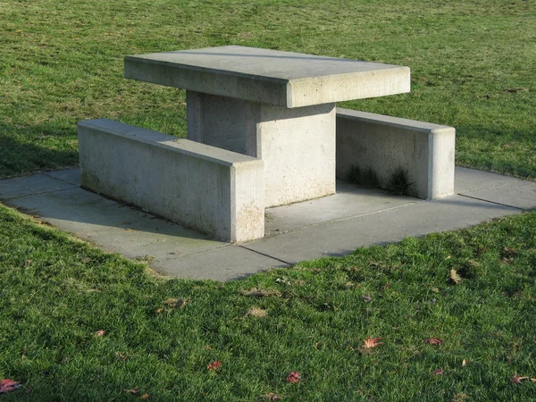 Concrete picnic table — Stock Photo, Image