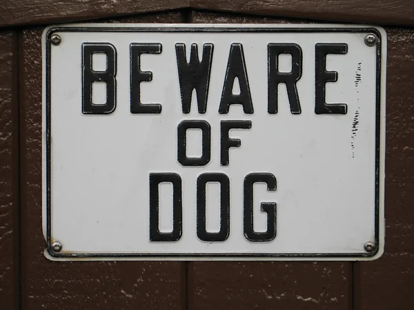 Beware of dog — Stock Photo, Image