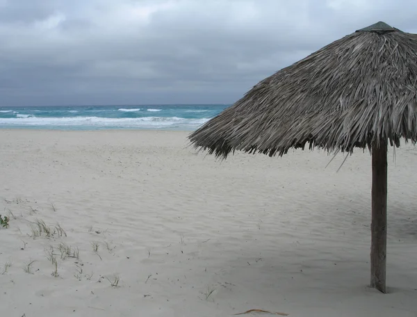 Palapa playa vista — Foto de Stock