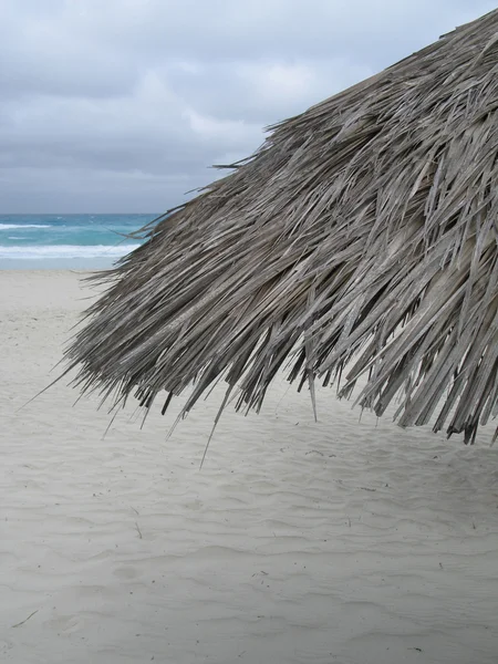 Palapa Vista da Praia — Fotografia de Stock