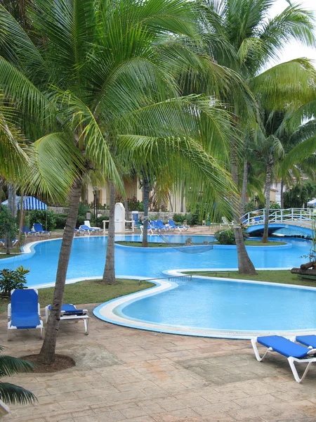 Piscina azul — Fotografia de Stock