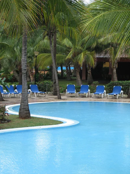 Piscina azul — Fotografia de Stock