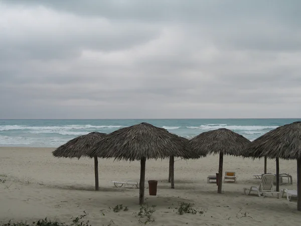 Palapa Fronte Spiaggia — Foto Stock