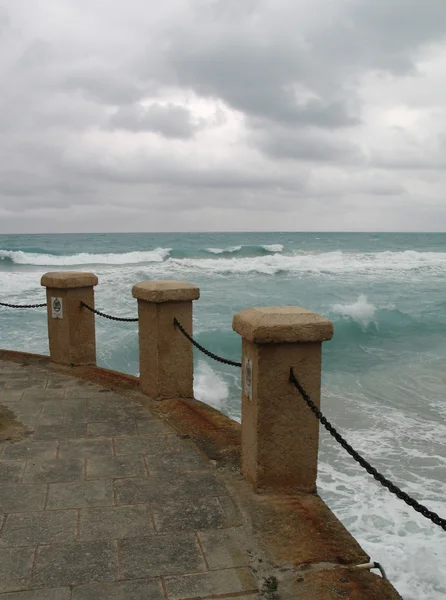 Zaun am Meer — Stockfoto