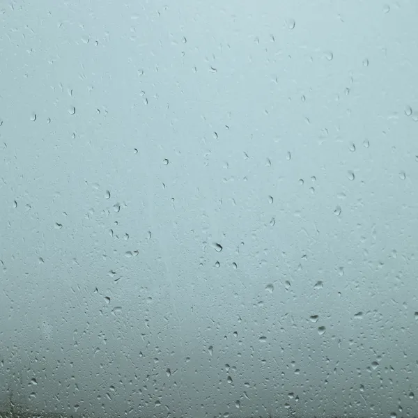 Regendruppels in een raam Stockafbeelding