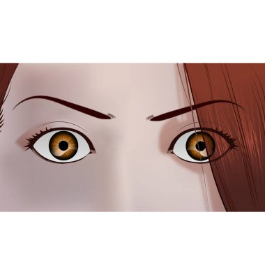 Anime manga face. vector Anime manga face. vector