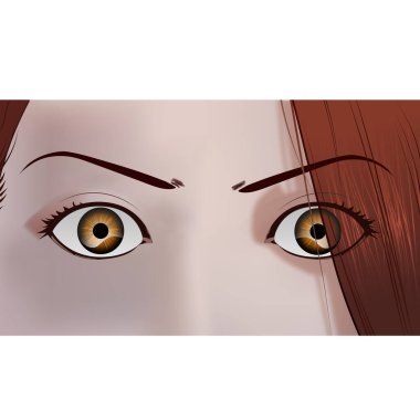 Anime manga face. vector Anime manga face. vector