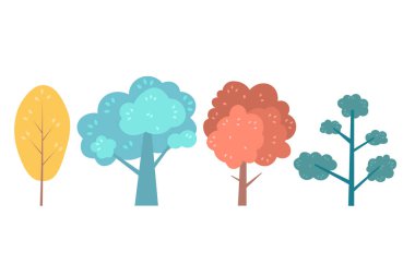 Çizgi film Ormanı Manzarası