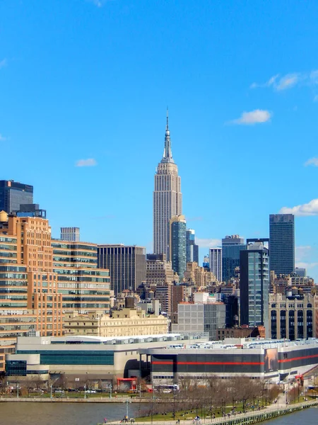 Нью Йорк Сша Апрель 2017 Офисные Здания Манхэттене Эмпайр Стейт — стоковое фото