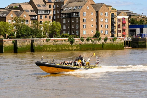 Londen Engeland Augustus 2021 Hoge Snelheid Stijve Opblaasbare Boot Met — Stockfoto