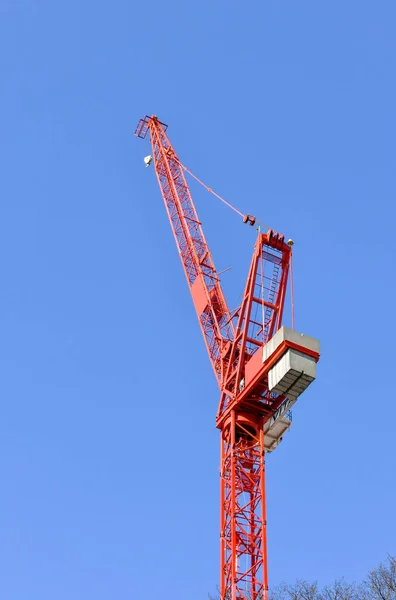 Cardiff Gales Marzo 2022 Grúa Torre Pie Una Obra Construcción — Foto de Stock