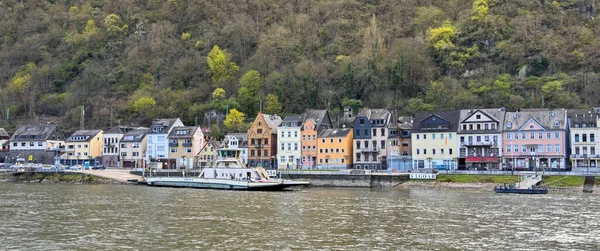 Goar Gemrnay April 2022 Small Car Passenger Ferry Alongside Car — Stock Photo, Image