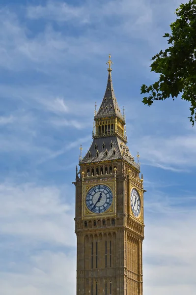 London England June 2022 Big Ben Tower Houses Parliament Repair — Fotografia de Stock