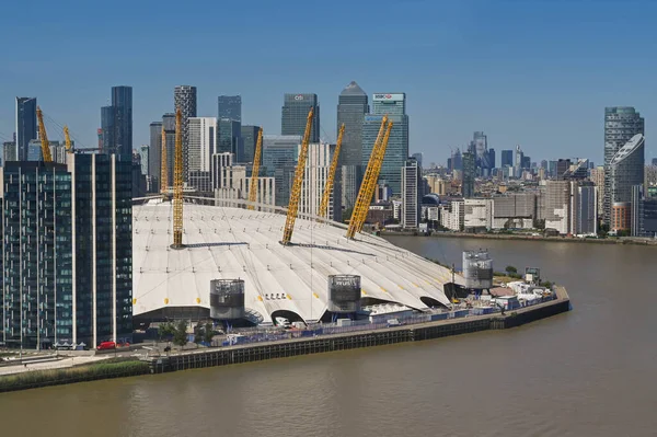London United Kingdom June 2022 Aerial View River Thames Arena — ストック写真
