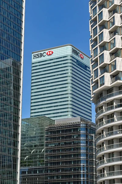 London England June 2022 Exterior View Hsbc Office Building Canary — ストック写真