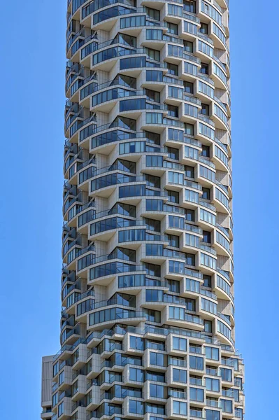 London England June 2022 Exterior View Tall Block Apartments Canary — Stock Fotó