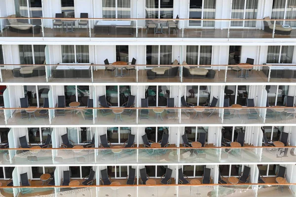 Кушадасы Турция Май 2022 Вид Сбоку Балконы Круизном Лайнере Celebrity — стоковое фото