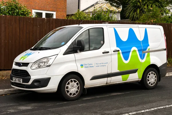 Pontypridd, Wales - August 2022: Van used by not for profit water company Welsh Water