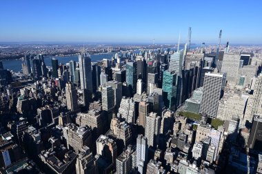 New York 'taki Empire State Gözlemevinden Manhattan manzarası