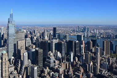 New York 'taki Empire State Gözlemevinden Manhattan manzarası