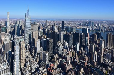 New York 'taki Empire State Gözlemevinden Manhattan manzarası