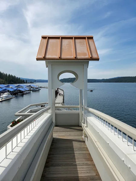 Coeur Dalene Idaho Juni 2022 Coeur Dalene Resort Floating Boardwalk — Stok Foto