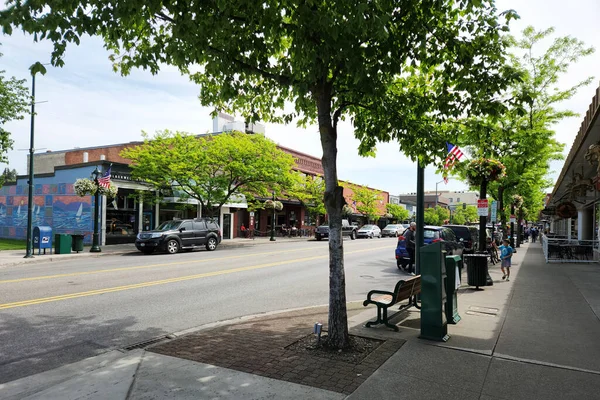 Coeur Dalene Idaho Haziran 2022 Şehir Merkezindeki Sokak Sahnesi — Stok fotoğraf