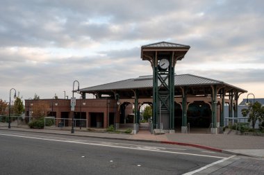 Port Angeles, Washington seyahat merkezi ve Clallam County otobüs terminali..