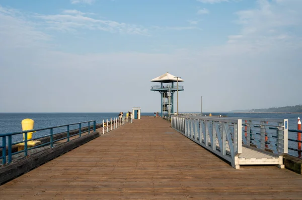 Port Angeles Pier Port Angeles Clallam County Washington Estados Unidos — Fotografia de Stock