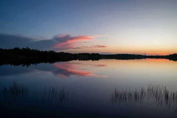 Nascer Sol Colorido Sobre Nine Mile Pond Everglades National Park — Fotografia de Stock