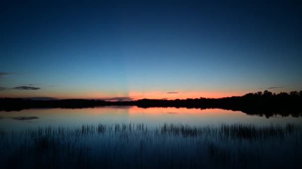 Time Lapse Colorful Sunrise Cloudscape Bright Sun Rays Nine Mile — Vídeo de stock