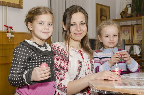 Mästarklass från påskägg i ternopol, Ukraina — Stockfoto