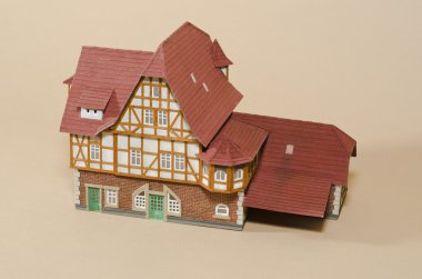 el yapımı model eski bina