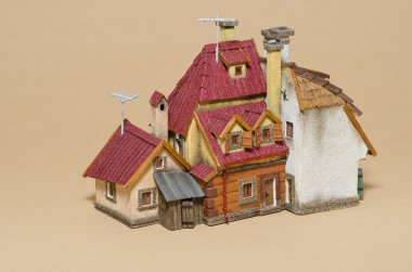 el yapımı model eski bina