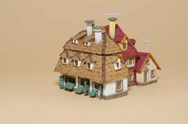 el yapımı model eski bina