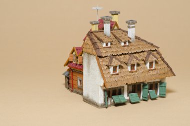 el yapımı model eski bina