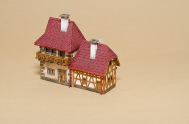 el yapımı model eski bina