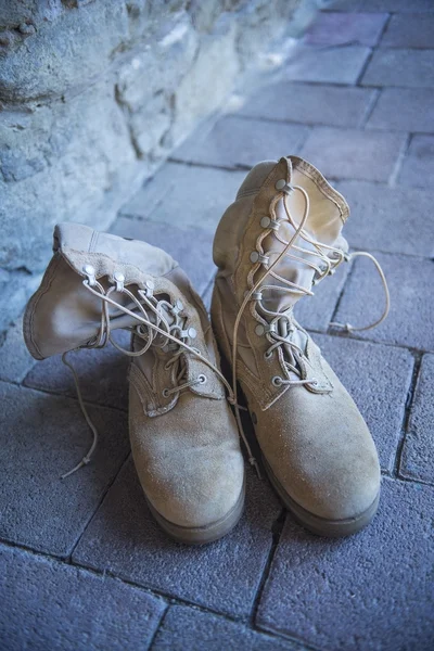 U.S. Army uniform. Boots — Stock Photo, Image