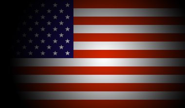Gradyan ile Amerikan bayrağı