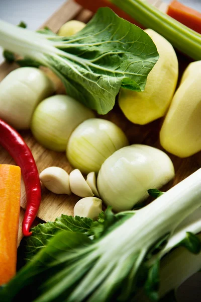 Instellen voor groentesoep — Stockfoto
