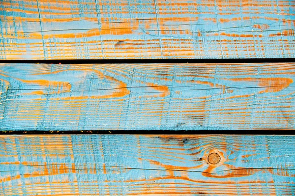 Textuur van cyaan geschilderd hout — Stockfoto